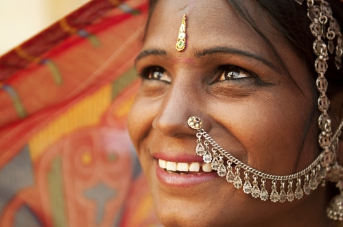 Portrait of an India Rajasthani woman